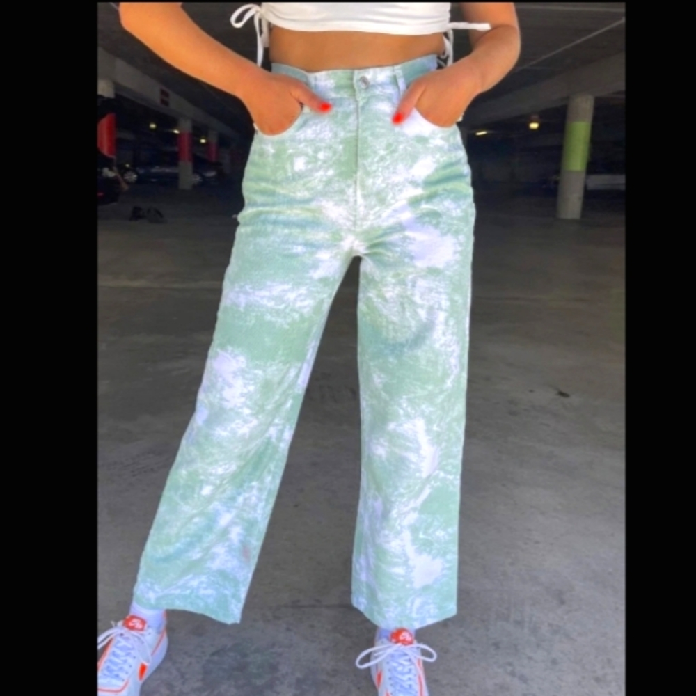 Shekou All tied up tie dye jeans size medium/US 6 new with tags